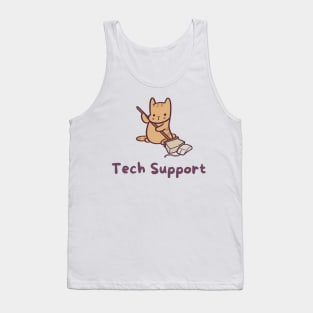 Tech Support Cat Tank Top